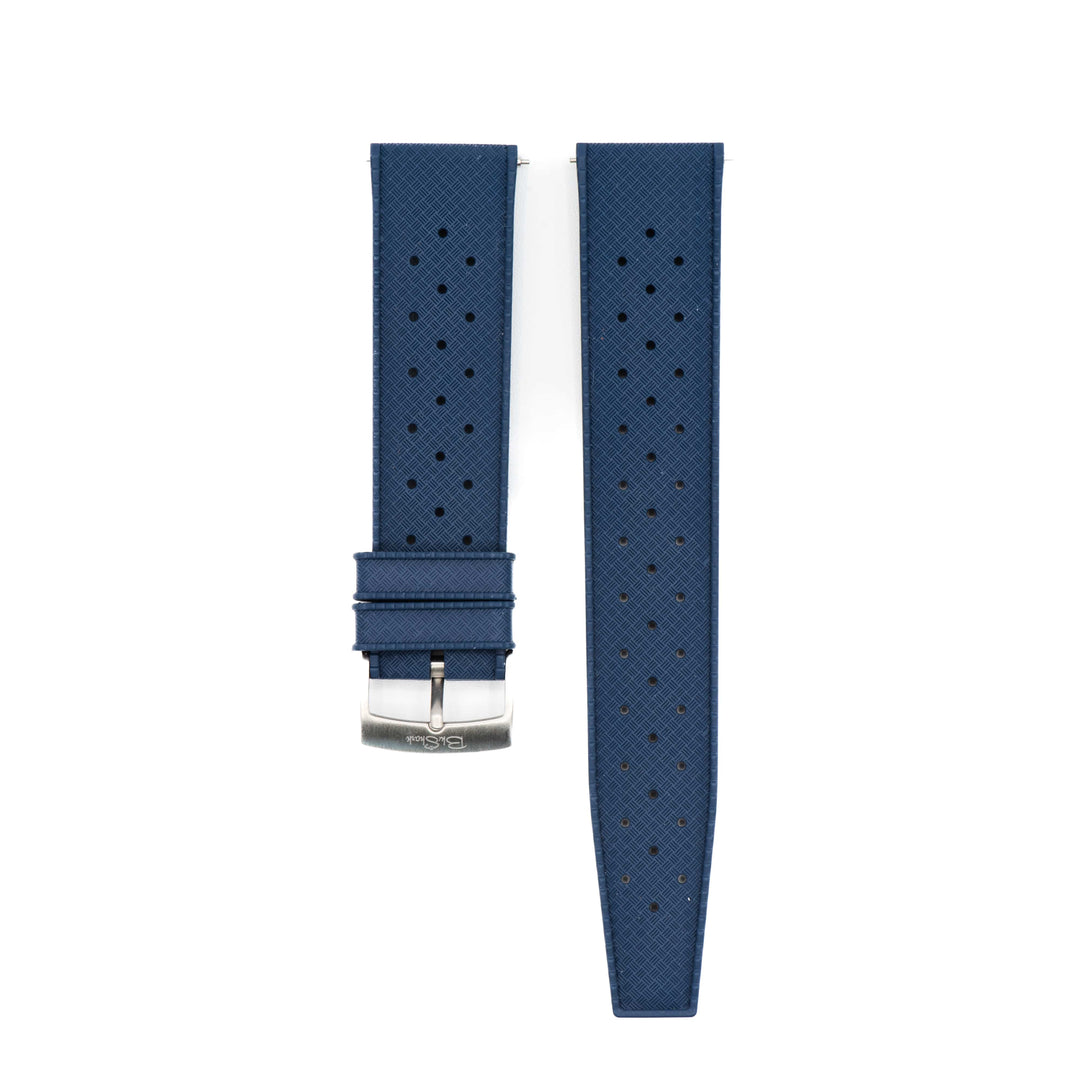 BluShark Tropical Style Rubber Watch Strap - Blue