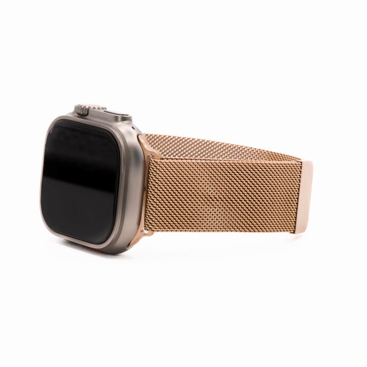 BluShark Two-Piece Strap Apple Band Milanese - Bright Gold