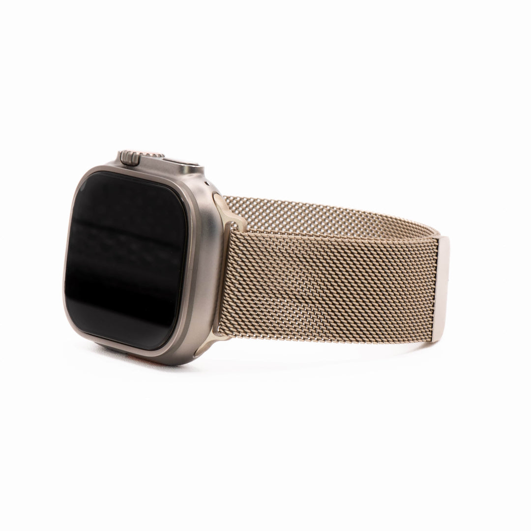 BluShark Two-Piece Strap Apple Band Milanese - Vintage Gold