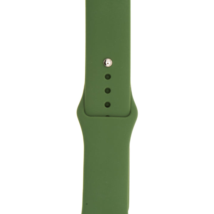 BluShark Two-Piece Strap Apple Band Silicone Solid - Evergreen