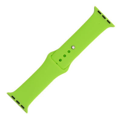 BluShark Two-Piece Strap Small Apple Watch (38/40/41mm) / Short Apple Band Silicone Solid - Lime Green