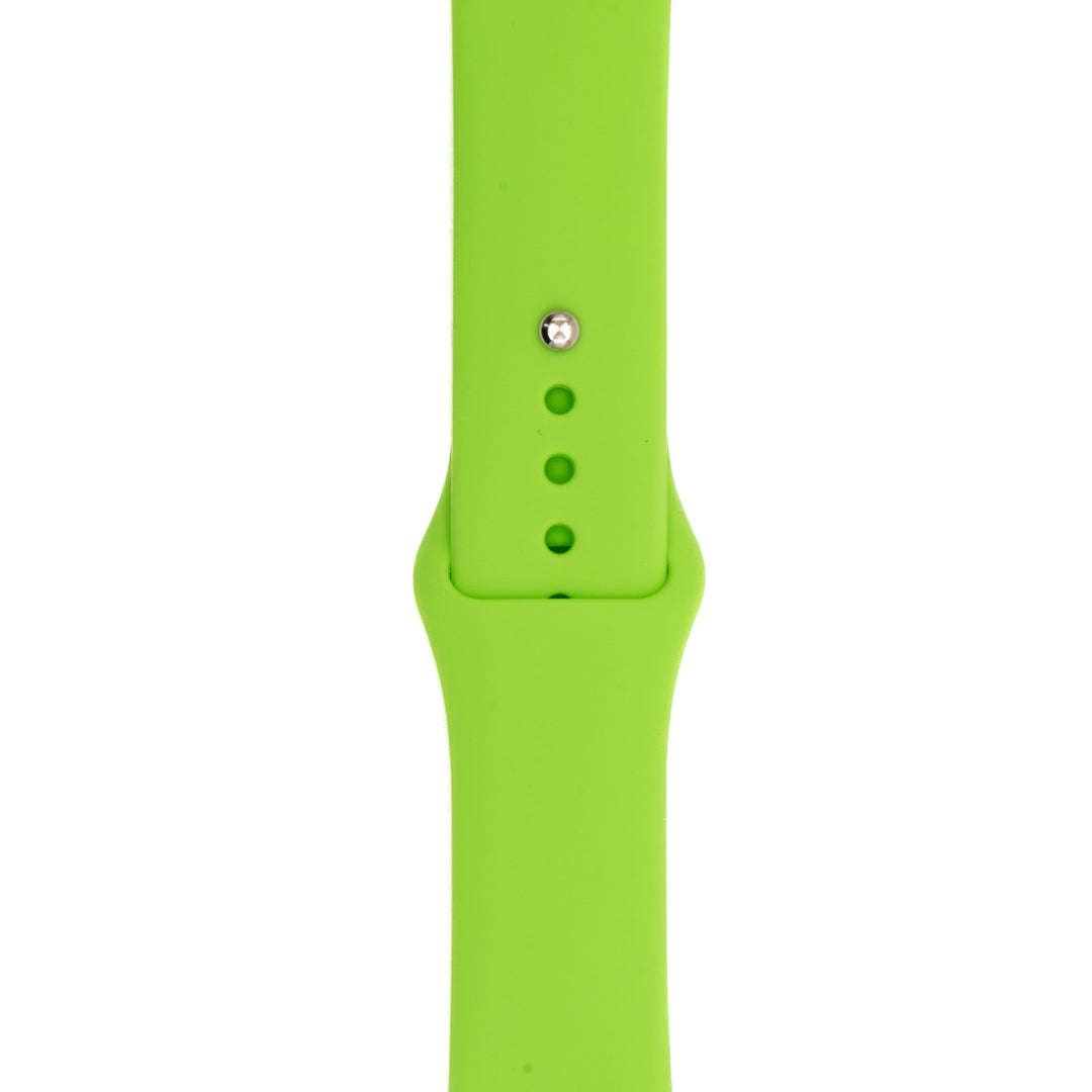 BluShark Two-Piece Strap Apple Band Silicone Solid - Lime Green