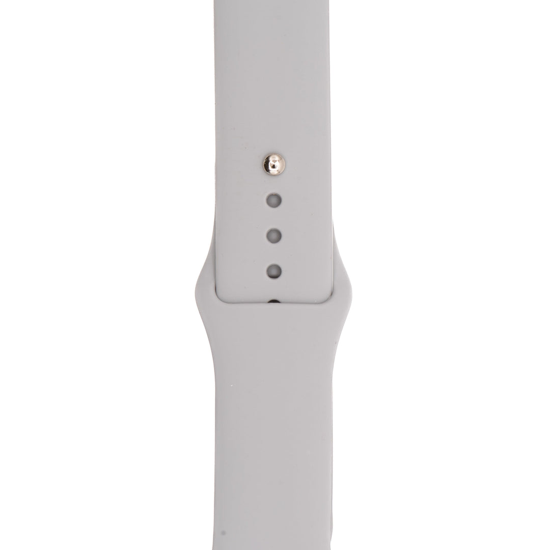 BluShark Two-Piece Strap Apple Band Silicone Solid - Lunar Gray
