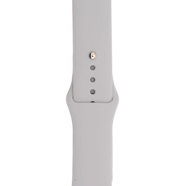 BluShark Two-Piece Strap Apple Band Silicone Solid - Lunar Gray