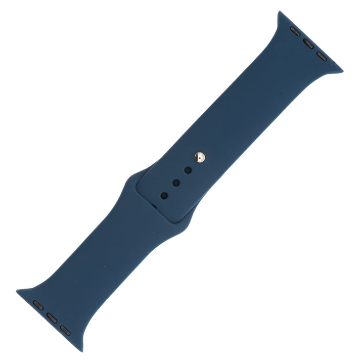 BluShark Two-Piece Strap Small Apple Watch (38/40/41mm) / Short Apple Band Silicone Solid - Navy Blue
