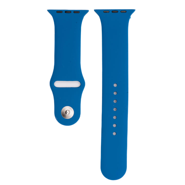 BluShark Two-Piece Strap Apple Band Silicone Solid - Sapphire