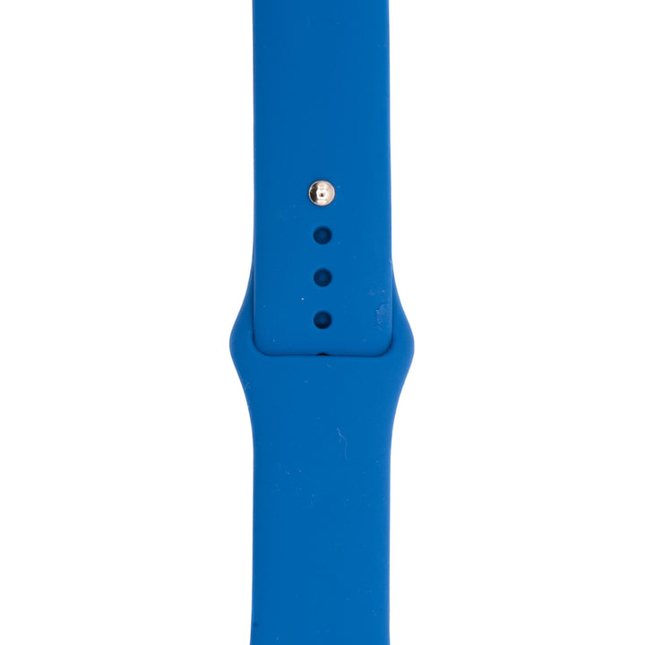 BluShark Two-Piece Strap Apple Band Silicone Solid - Sapphire
