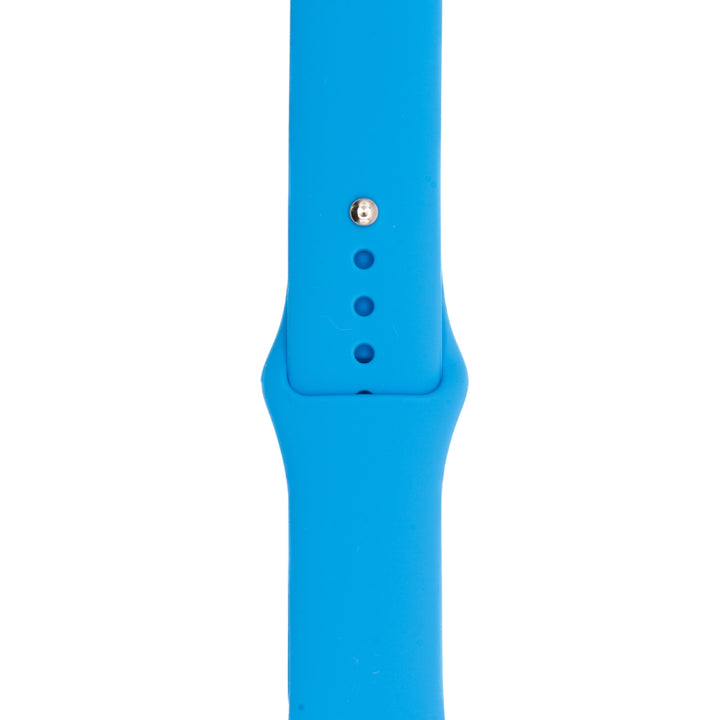 BluShark Two-Piece Strap Apple Band Silicone Solid - Sky Blue