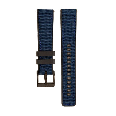 BluShark Two-Piece Strap 20mm Canvas & Rubber - Blue
