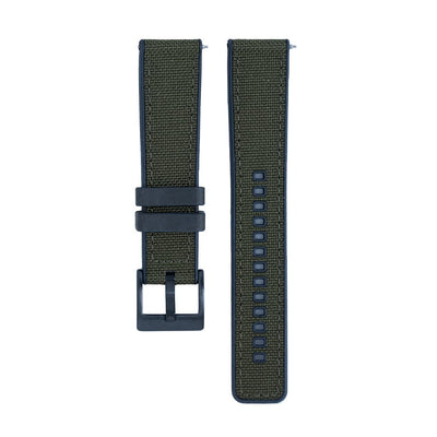 BluShark Two-Piece Strap 20mm Canvas & Rubber - Green