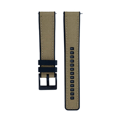 BluShark Two-Piece Strap 20mm Canvas & Rubber - Tan