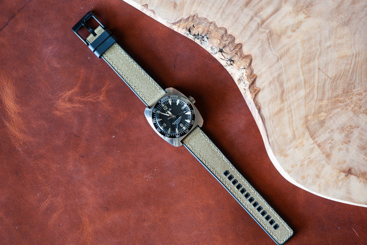 BluShark Two-Piece Strap Canvas & Rubber - Tan