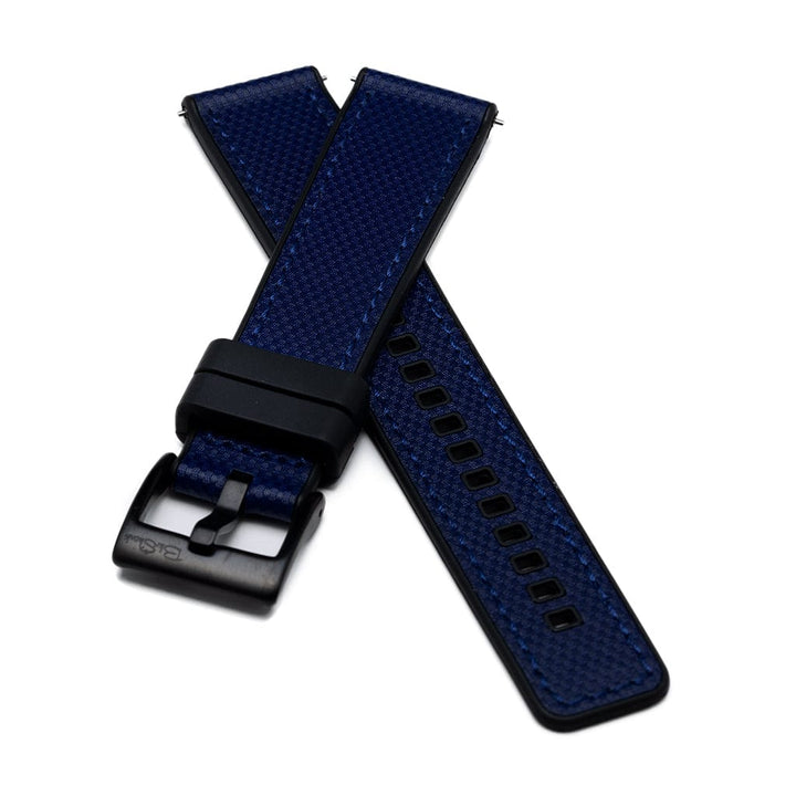 BluShark Two-Piece Strap Leather & Rubber - Blue