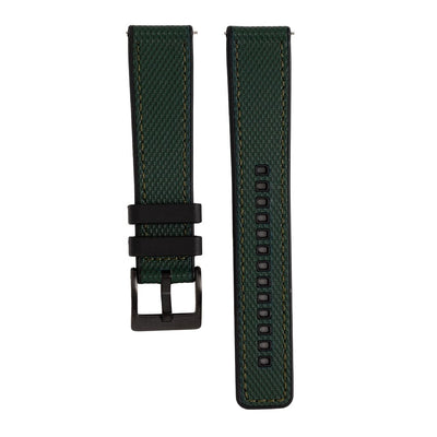 BluShark Two-Piece Strap Leather & Rubber - Green