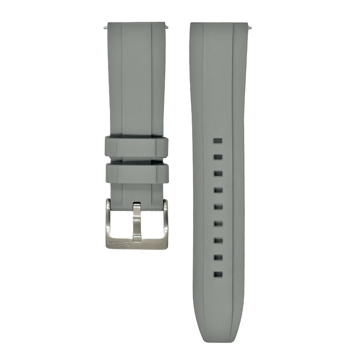 BluShark Two-Piece Strap Ridge Rubber - Gray