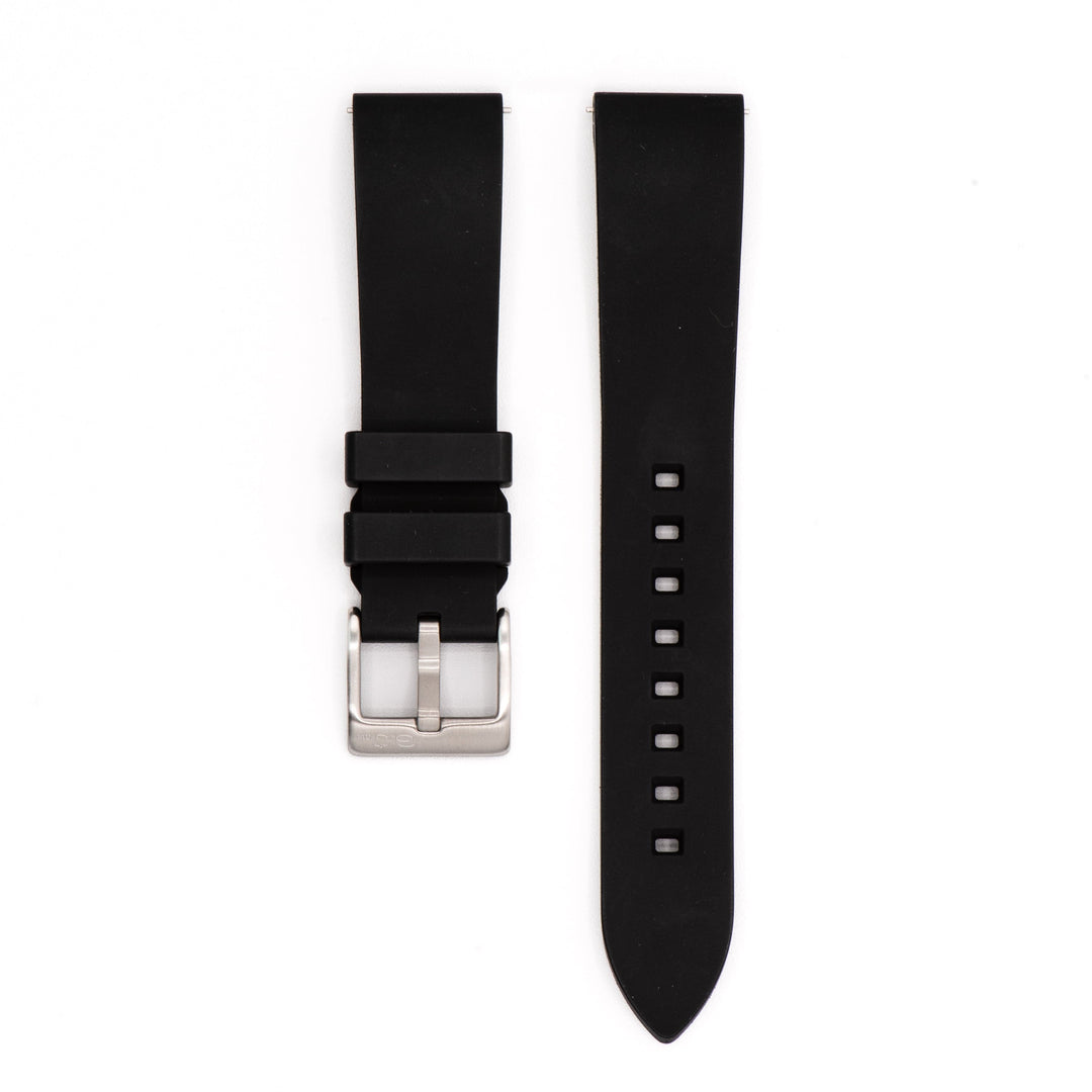 BluShark Two-Piece Strap Smooth Rubber - Black