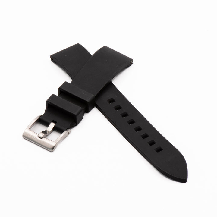 BluShark Two-Piece Strap Smooth Rubber - Black