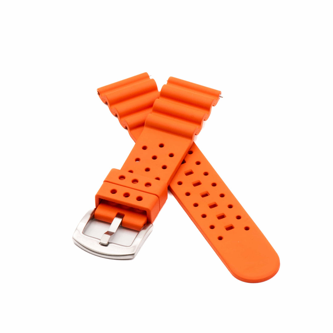BluShark Two-Piece Strap Sport Rubber - Orange