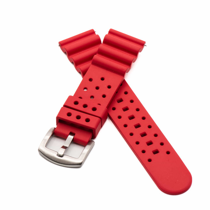 BluShark Two-Piece Strap Sport Rubber - Red