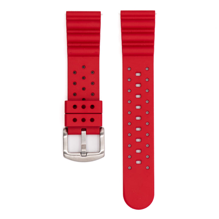 BluShark Two-Piece Strap Sport Rubber - Red