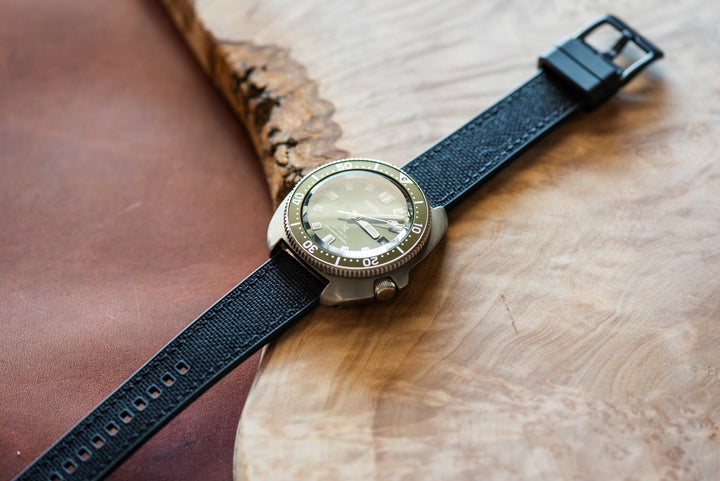 Canvas & Rubber - Black - BluShark Straps