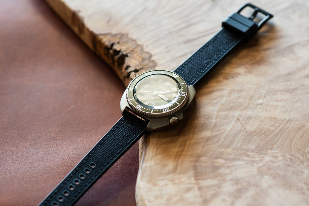 Canvas & Rubber - Black - BluShark Straps