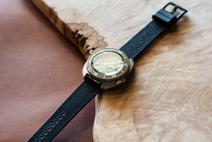 Canvas & Rubber - Black - BluShark Straps