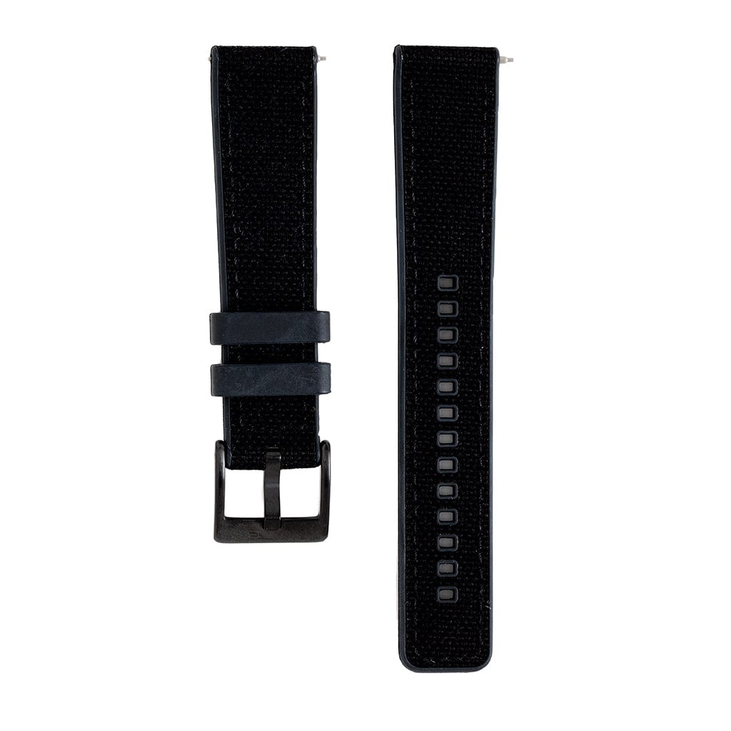 Canvas & Rubber - Black - BluShark Straps