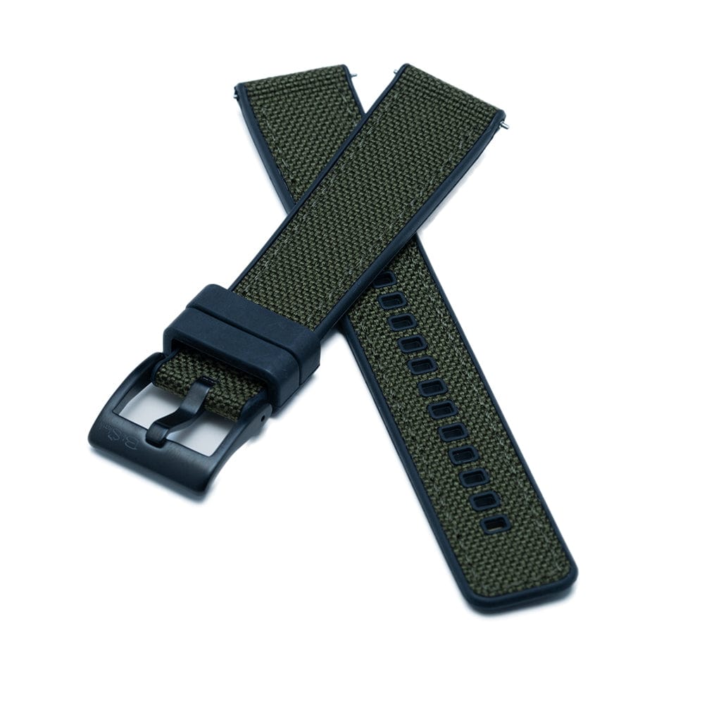 Canvas & Rubber - Green - BluShark Straps