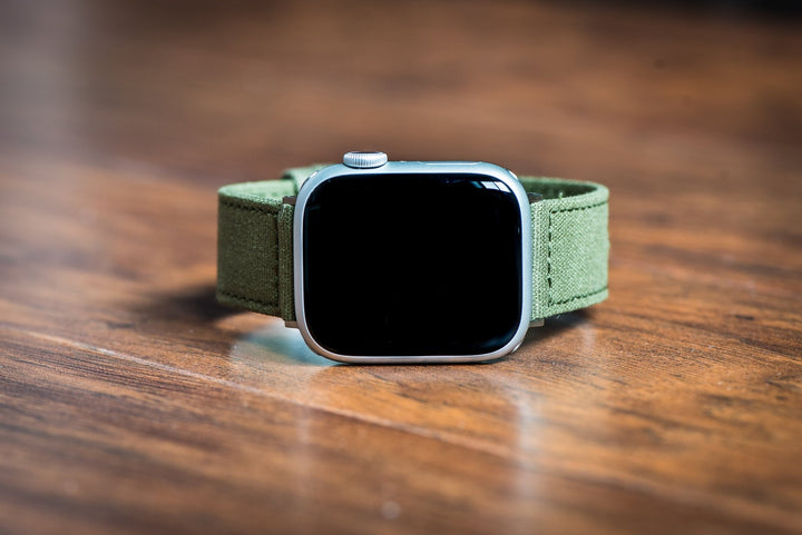 CanvaSoft 2.0 Band - For Apple Watch - Army Green - BluShark Straps