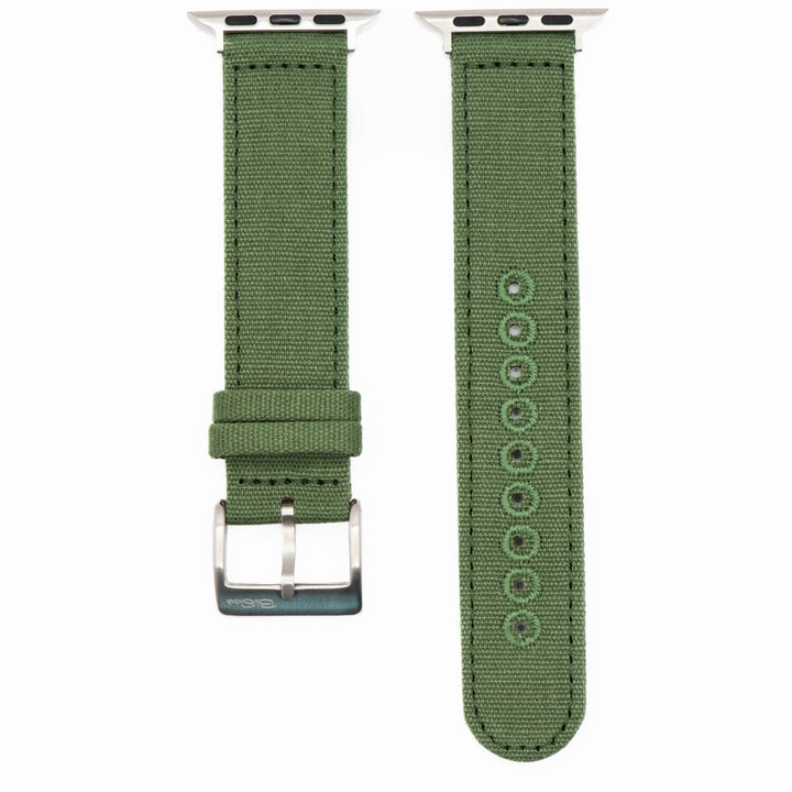 CanvaSoft 2.0 Band - For Apple Watch - Army Green - BluShark Straps