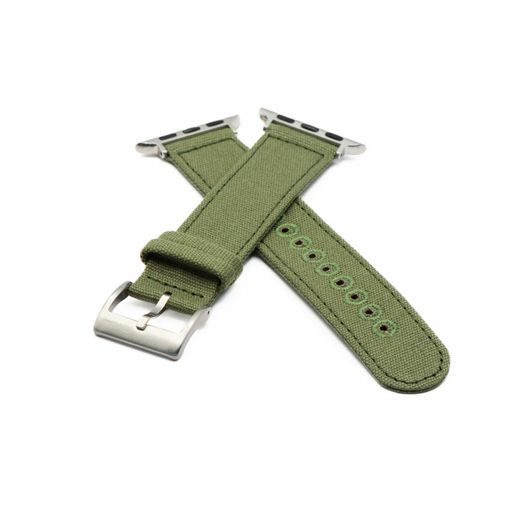 CanvaSoft 2.0 Band - For Apple Watch - Army Green - BluShark Straps