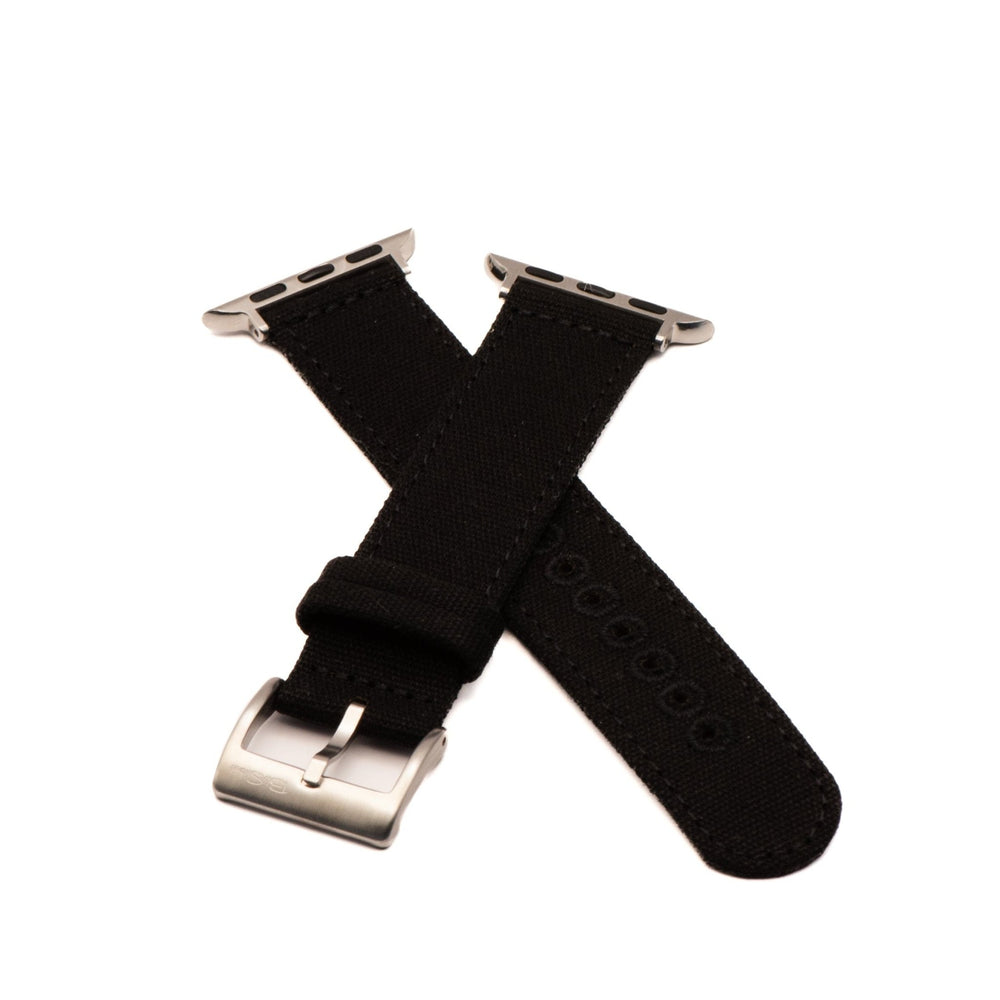 CanvaSoft 2.0 Band - For Apple Watch - Black - BluShark Straps
