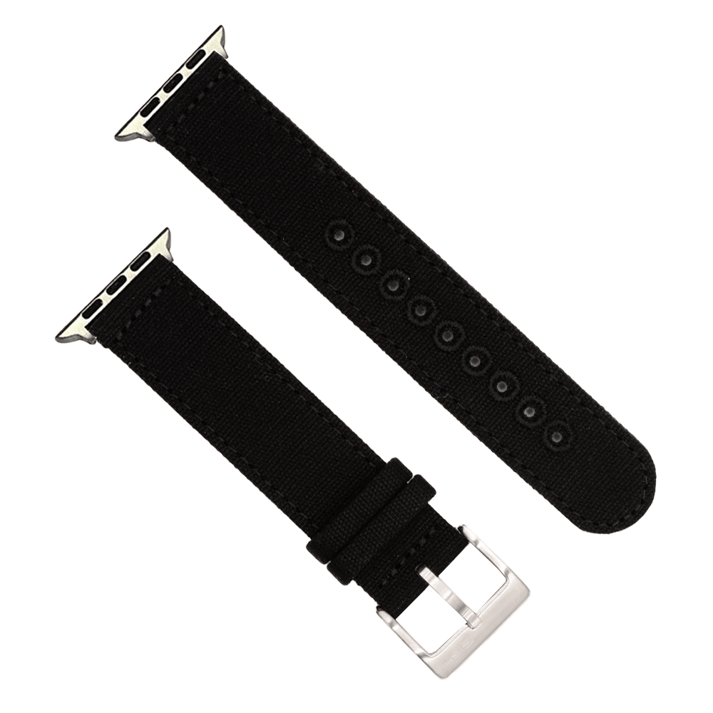 CanvaSoft 2.0 Band - For Apple Watch - Black - BluShark Straps
