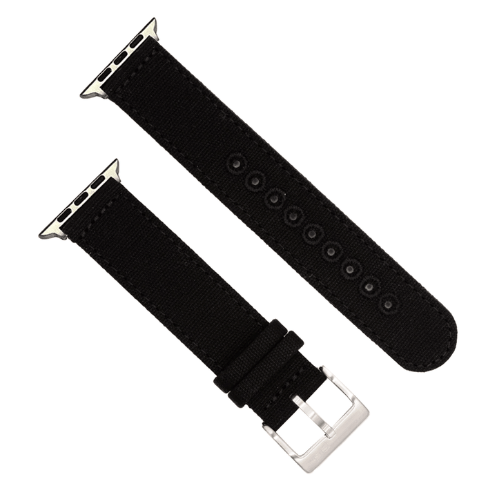 CanvaSoft 2.0 Band - For Apple Watch - Black - BluShark Straps