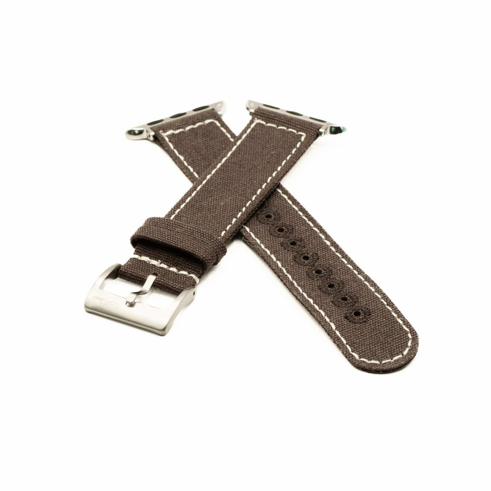 CanvaSoft 2.0 Band - For Apple Watch - Chocolate & Cream - BluShark Straps