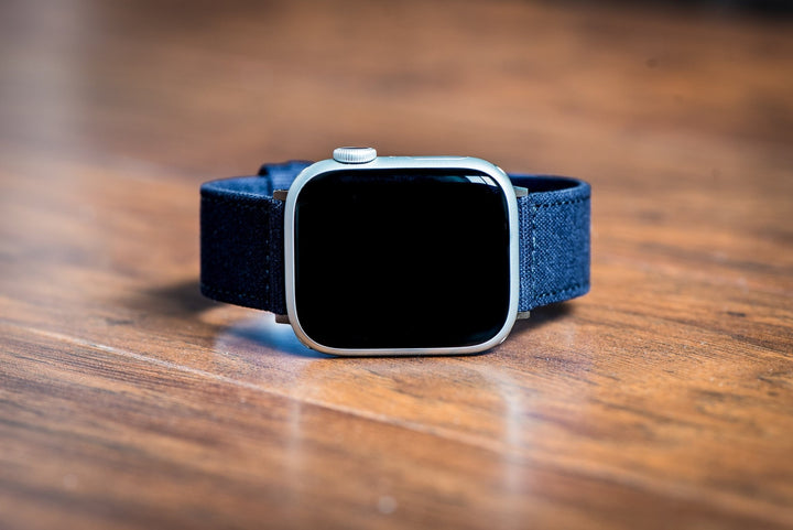 CanvaSoft 2.0 Band - For Apple Watch - Indigo Blue - BluShark Straps