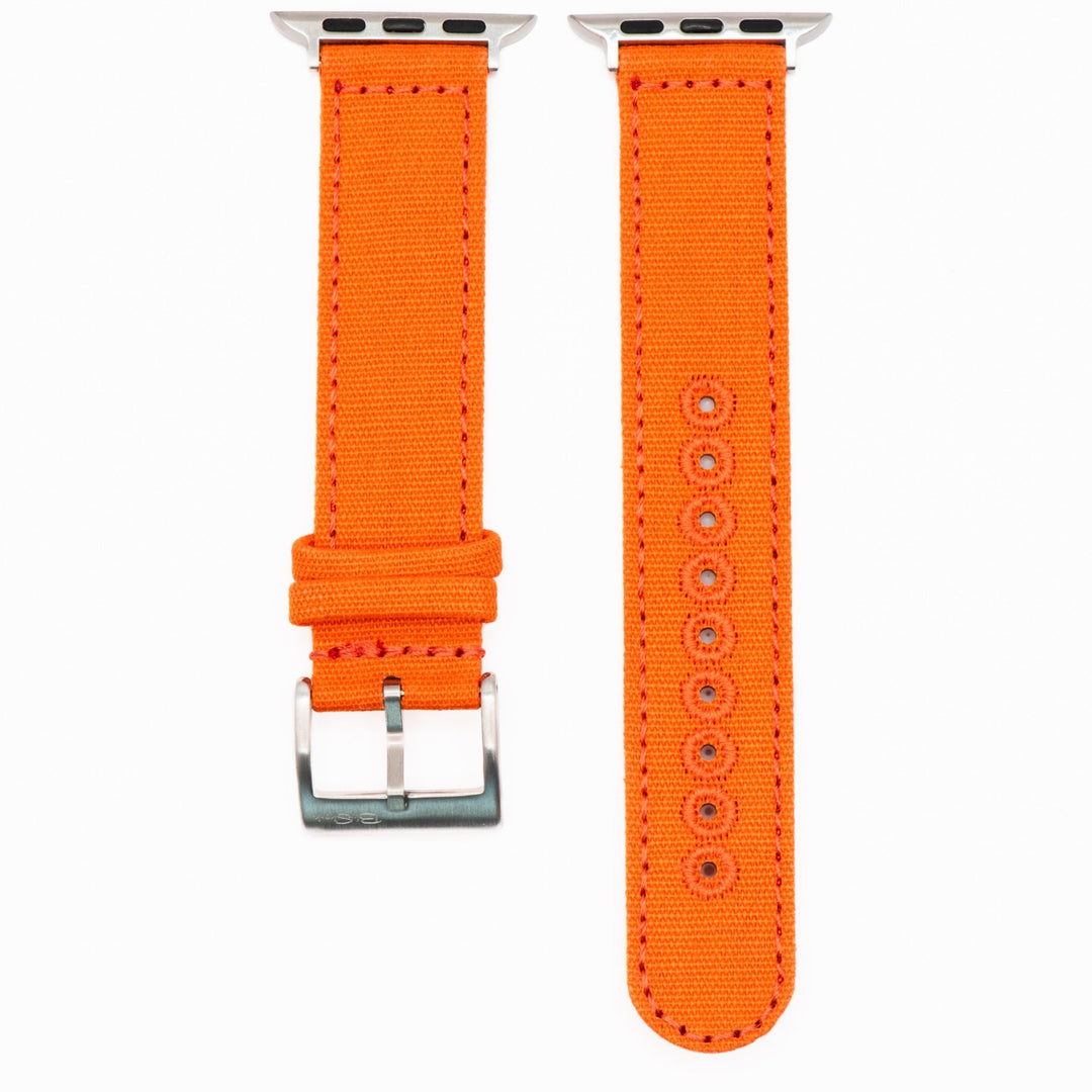 CanvaSoft 2.0 Band - For Apple Watch - Orange - BluShark Straps