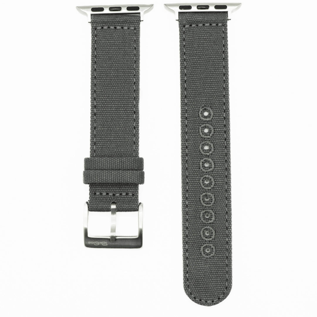 CanvaSoft 2.0 Band - For Apple Watch - Slate Gray - BluShark Straps