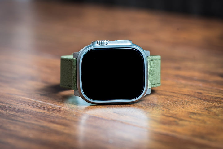 CanvaSoft 2.0 Band - For Apple Watch ULTRA - Army Green - BluShark Straps