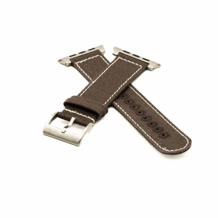 CanvaSoft 2.0 Band - For Apple Watch ULTRA - Chocolate & Cream - BluShark Straps