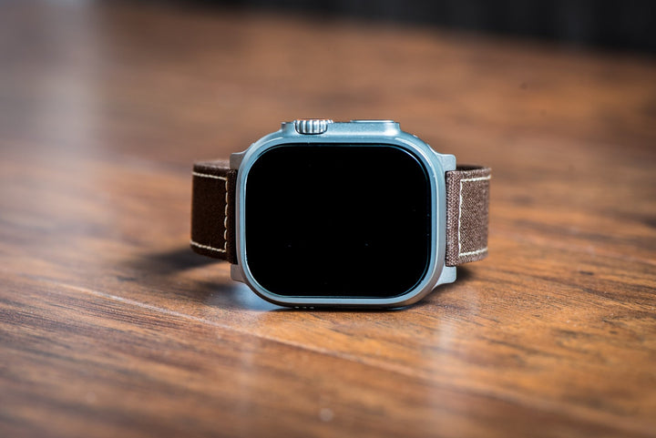 CanvaSoft 2.0 Band - For Apple Watch ULTRA - Chocolate & Cream - BluShark Straps