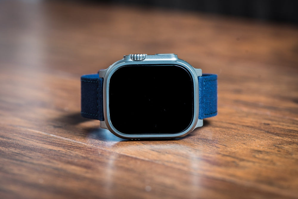 CanvaSoft 2.0 Band - For Apple Watch ULTRA - Indigo Blue - BluShark Straps