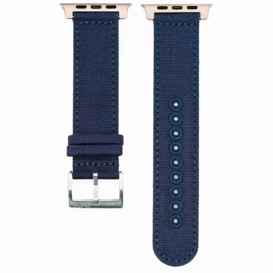 CanvaSoft 2.0 Band - For Apple Watch ULTRA - Indigo Blue - BluShark Straps