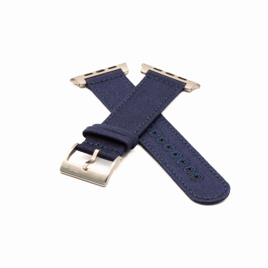 CanvaSoft 2.0 Band - For Apple Watch ULTRA - Indigo Blue - BluShark Straps