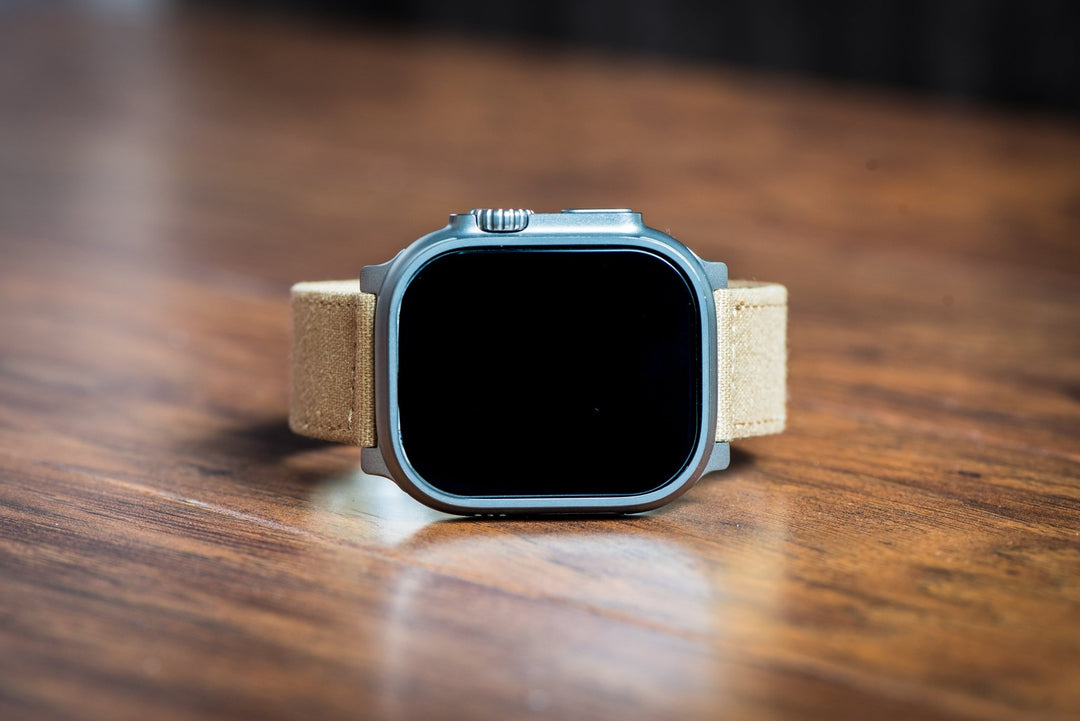 CanvaSoft 2.0 Band - For Apple Watch ULTRA - Tan - BluShark Straps