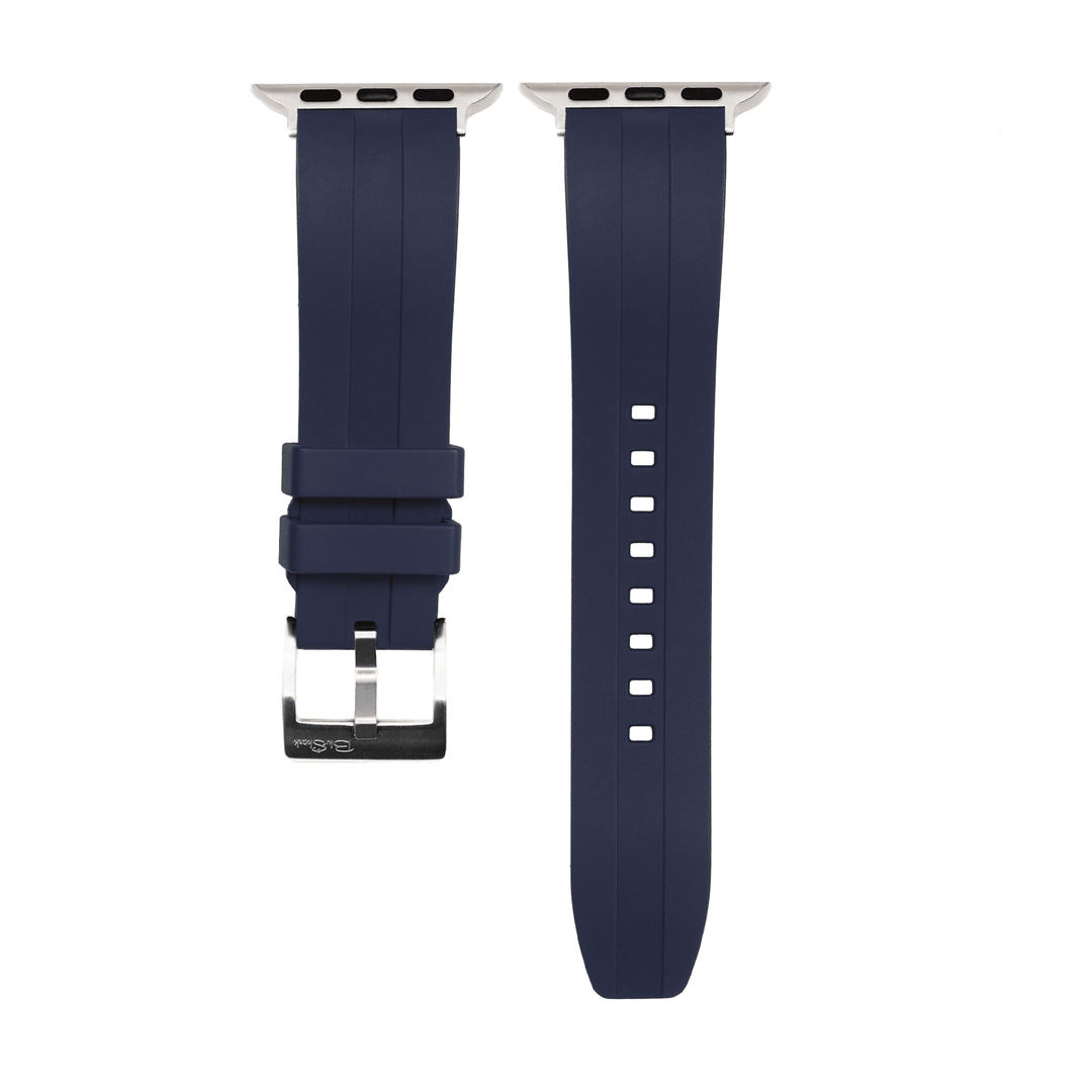 Channel Rubber Band – For Apple Watch - Blue - BluShark Straps