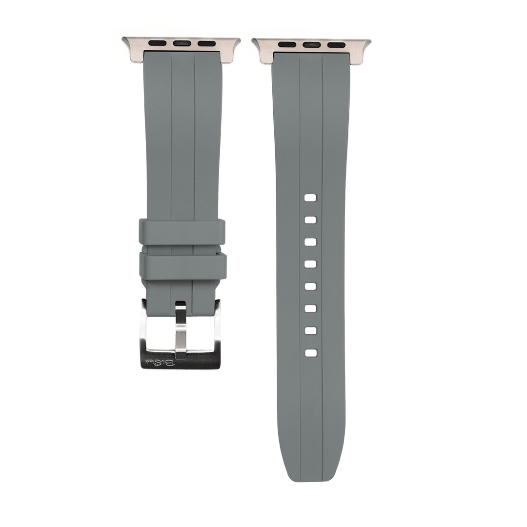 Channel Rubber Band - For Apple Watch ULTRA - Gray - BluShark Straps