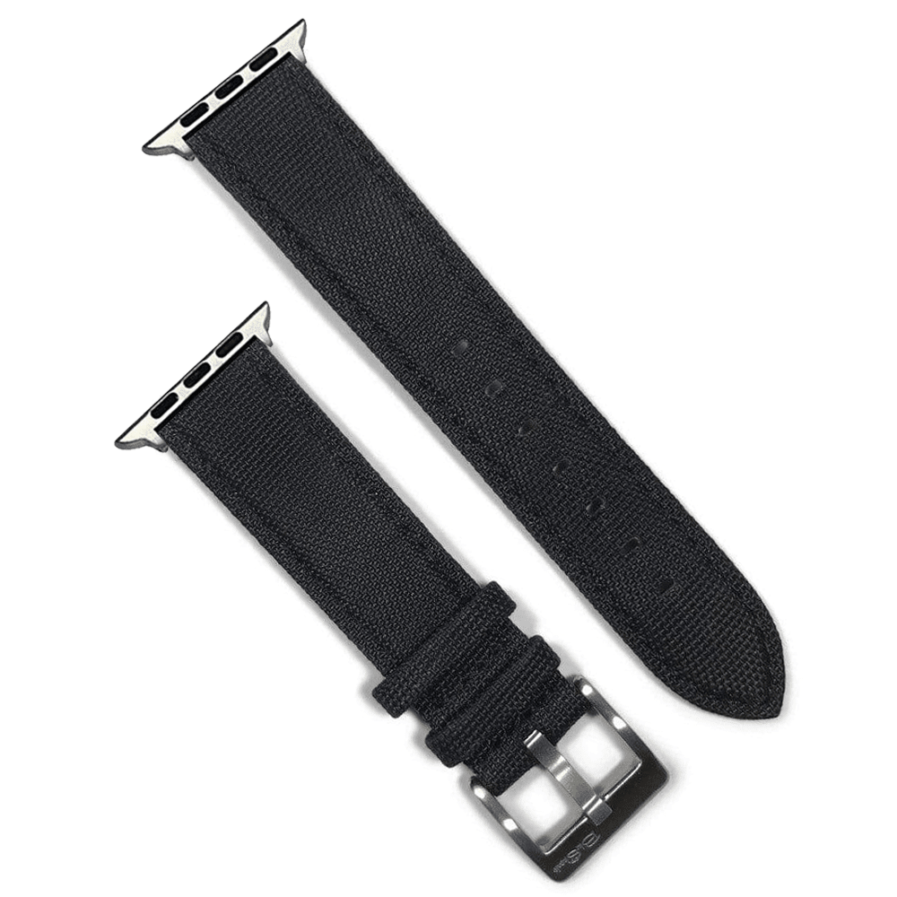 Cordura Band - For Apple Watch - Black - BluShark Straps