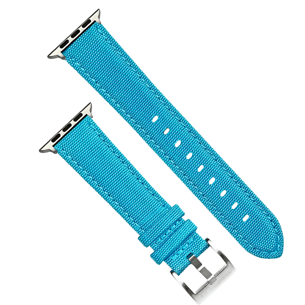 Cordura Band - For Apple Watch - Deep Sky Blue - BluShark Straps
